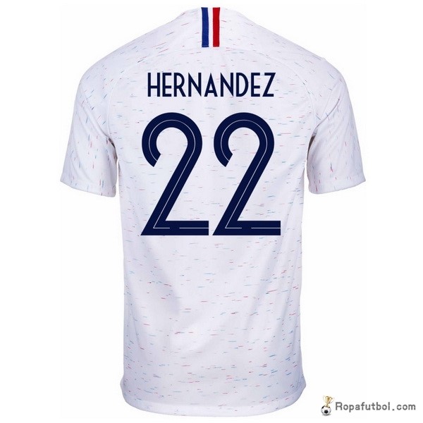 Camiseta Francia Replica Segunda Ropa Hernandez 2018 Blanco